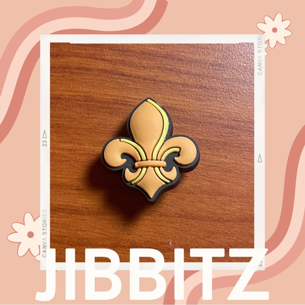 🌸5/$10 New Orleans Saints Jibbit / Shoe Charm
